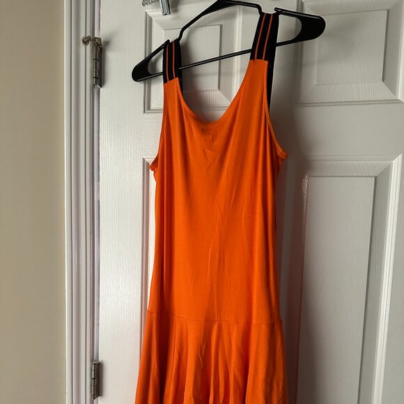 Vintage Ralph Lauren LRL Orange Sleeveless Women's Dress - Picture 1 of 9